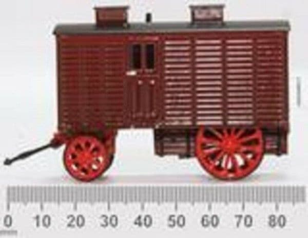 Oxford 76LW001 LW001 1/76 OO Scale Circus Fun Showmans Living Wagon Maroon Red